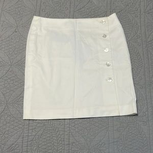 Ralph Lauren White Skirt with Buttons